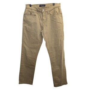 US Polo Assn Mens 30x30 Khaki Stretch Minimalist Lagenlook Pants Cotton Spandex